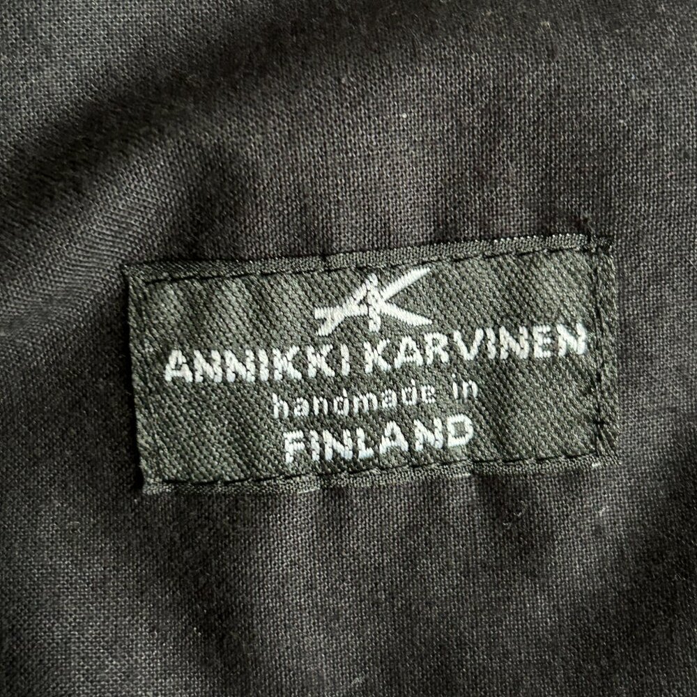 Handmade Finnish Lagenlook Colorblock Cotton Jacket Scandinavian Minimalist M - Picture 8 of 13